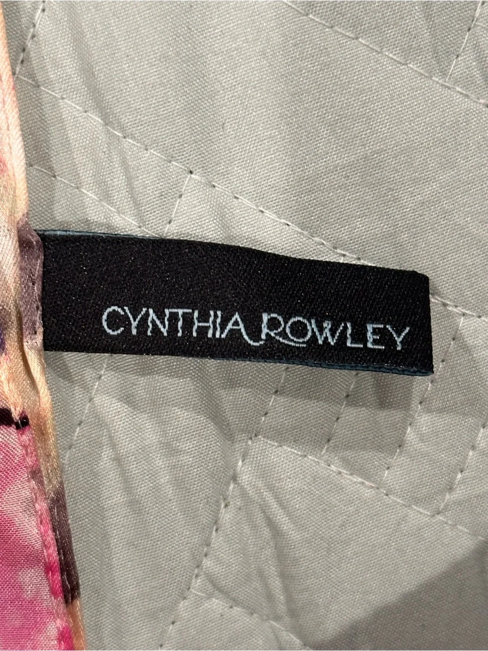 Cynthia Rowley Pink & Purple Watercolor Print Scarf